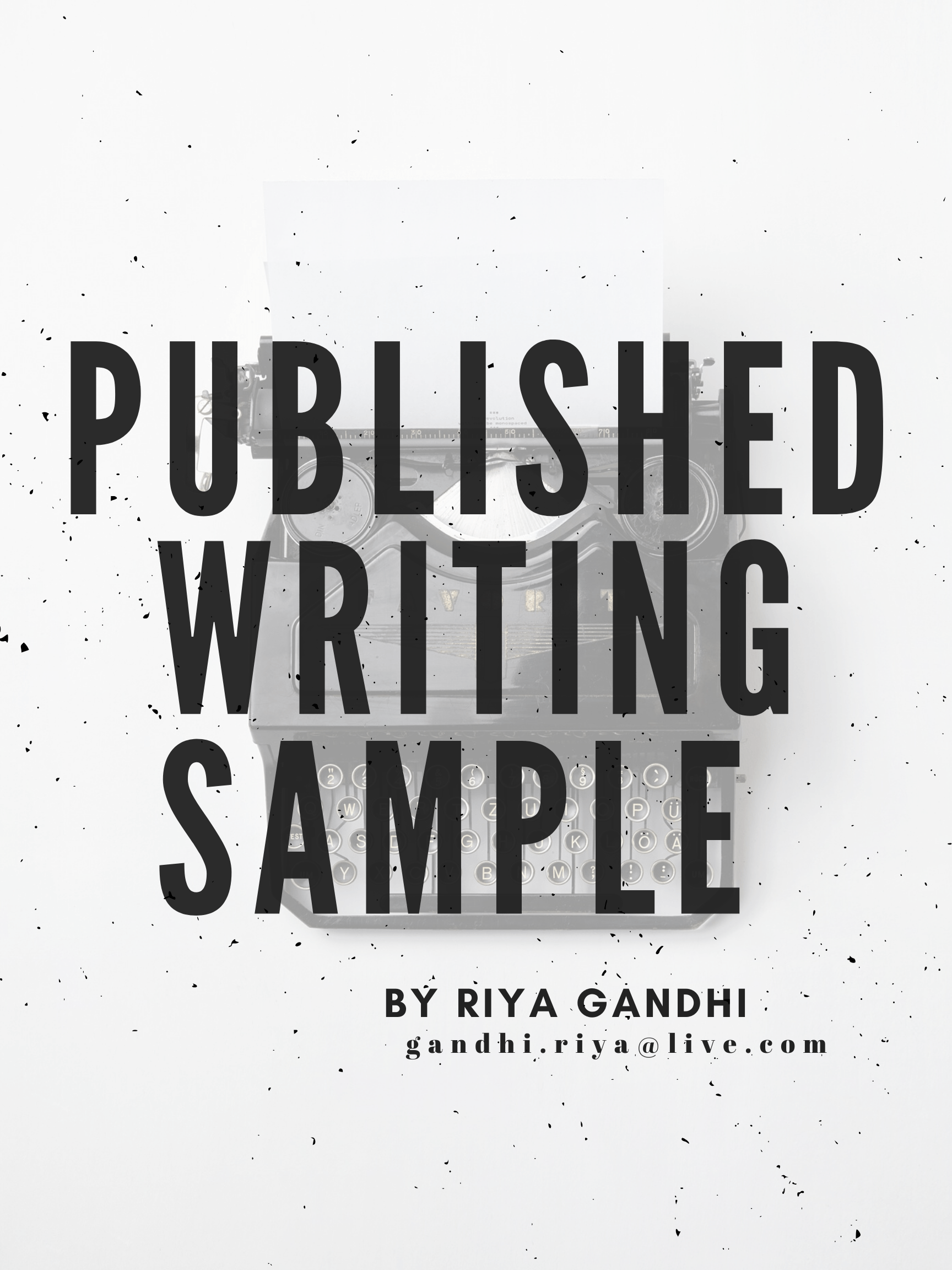 Published writing sample